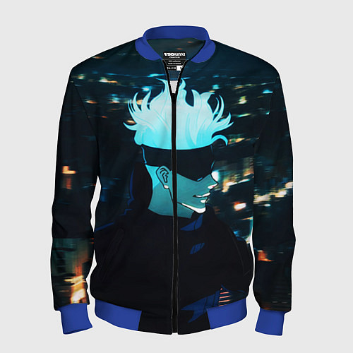 Мужской бомбер Магическая битва / 3D-Синий – фото 1