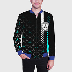 Бомбер мужской МЕРСЕДЕС AQUA BLACK GRADIENT, цвет: 3D-синий — фото 2