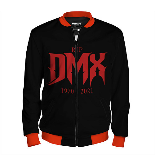 Мужской бомбер DMX RIP 1970-2021 / 3D-Красный – фото 1