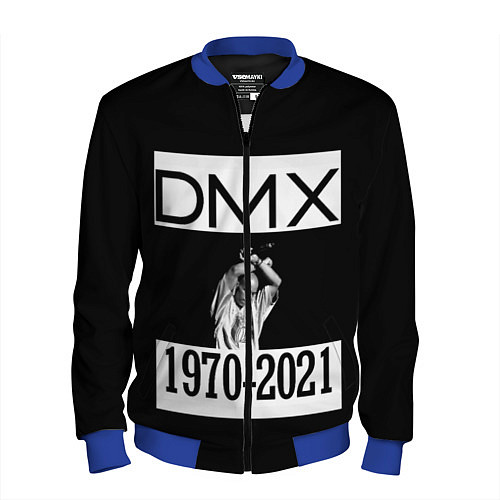 Мужской бомбер DMX 1970-2021 / 3D-Синий – фото 1
