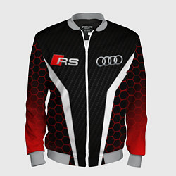 Бомбер мужской AUDI RS АУДИ РС МЕТАЛЛ, цвет: 3D-меланж