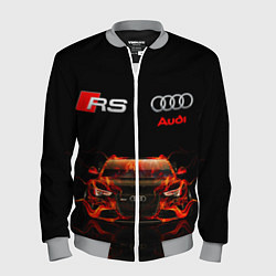 Бомбер мужской AUDI RS 5 FIRE АУДИ РС 5, цвет: 3D-меланж