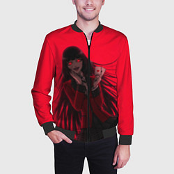 Бомбер мужской ЮМЭКО БЕЗУМНЫЙ АЗАРТ, цвет: 3D-черный — фото 2