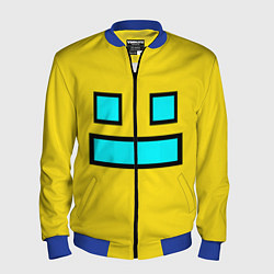 Бомбер мужской Geometry Dash: Smile, цвет: 3D-синий
