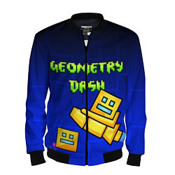 Бомбер мужской Geometry Dash, цвет: 3D-черный