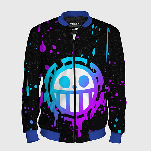 Мужской бомбер ONE PIECE ВАН ПИС НЕОН / 3D-Синий – фото 1