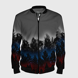 Мужской бомбер Флаг из леса