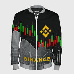 Мужской бомбер BINANCE БИНАНС ГРАФИК