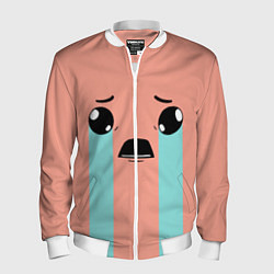 Бомбер мужской Crying Isaac, цвет: 3D-белый