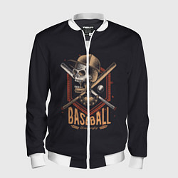 Бомбер мужской BASEBALL, цвет: 3D-белый