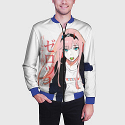Бомбер мужской Zero Two, Darling in the Franx, цвет: 3D-синий — фото 2