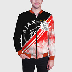 Бомбер мужской FC AJAX AMSTERDAM ФК АЯКС, цвет: 3D-красный — фото 2