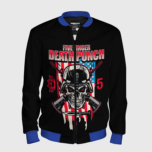 Мужской бомбер 5FDP Five Finger Death Punch / 3D-Синий – фото 1