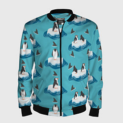 Мужской бомбер Пингвины