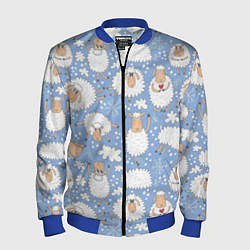 Мужской бомбер Счастливые овечки