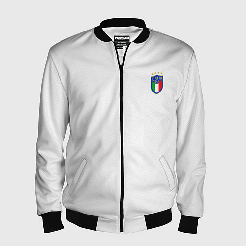 Мужской бомбер Сборная Италии / 3D-Черный – фото 1