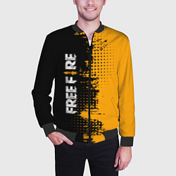 Бомбер мужской Free Fire ? Фри Фаер, цвет: 3D-черный — фото 2