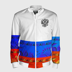Бомбер мужской Russia 3, цвет: 3D-белый