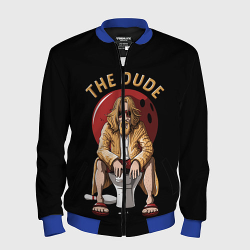 Мужской бомбер THE DUDE Big Lebowski / 3D-Синий – фото 1