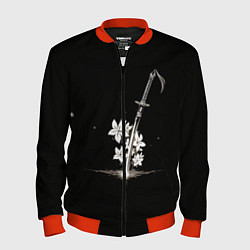 Мужской бомбер Nier - Sword and Flowers