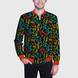 Бомбер мужской Скейтборд, цвет: 3D-красный — фото 2