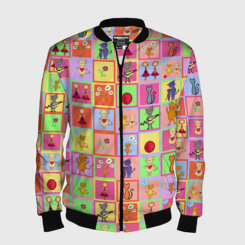 Мужской бомбер Хороший день / 3D-Черный – фото 1