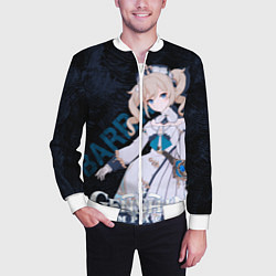 Бомбер мужской Барбара Genshin Impact, цвет: 3D-белый — фото 2