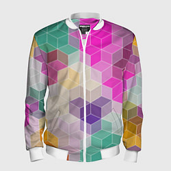 Мужской бомбер Абстрактный разноцветный узор