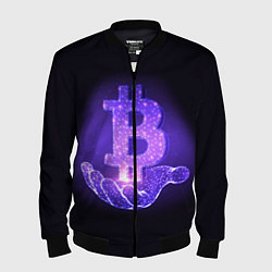 Мужской бомбер BITCOIN IN HAND БИТКОИН