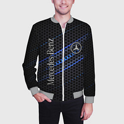 Бомбер мужской MERCEDES LOGO NEON, цвет: 3D-меланж — фото 2