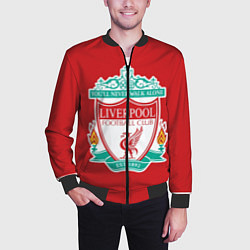 Бомбер мужской F C LIVERPOOL, цвет: 3D-черный — фото 2