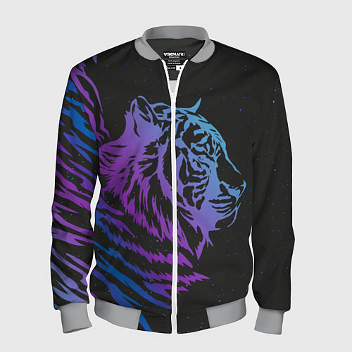 Мужской бомбер Tiger Neon / 3D-Меланж – фото 1