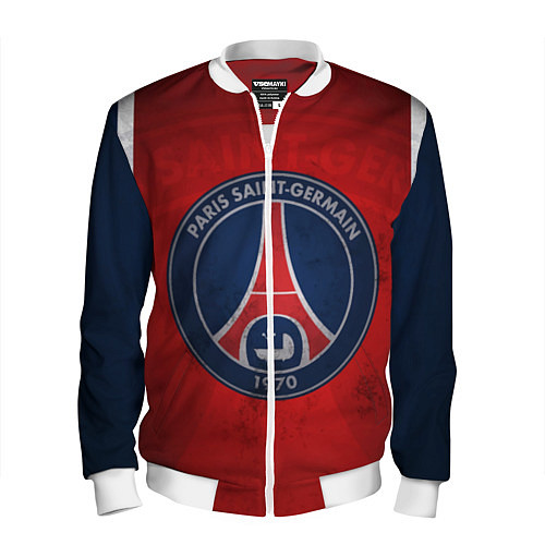 Мужской бомбер Paris Saint-Germain / 3D-Белый – фото 1