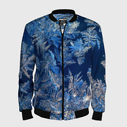 Мужской бомбер Снежинки макро snowflakes macro