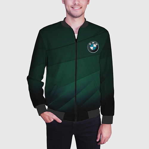 Мужской бомбер GREEN BMW / 3D-Черный – фото 3