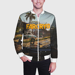 Бомбер мужской Far Cry 6 game art, цвет: 3D-белый — фото 2