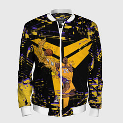 Бомбер мужской Los angeles lakers NBA, цвет: 3D-белый
