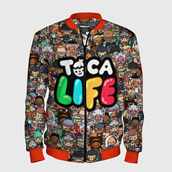 Бомбер мужской Toca Life, цвет: 3D-красный