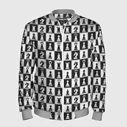 Мужской бомбер Шахматы Шахматные Фигуры