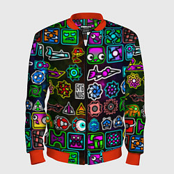 Бомбер мужской Geometry Dash: Heroes, цвет: 3D-красный
