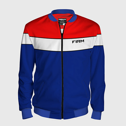 Мужской бомбер В стиле 90х FIRM / 3D-Синий – фото 1