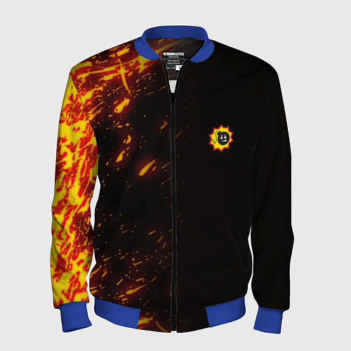 Мужской бомбер Serious Sam Fire Wave / 3D-Синий – фото 1