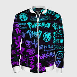 Мужской бомбер ANIME LOGOBOMBING NEON НЕОН ЛОГО АНИМЕ
