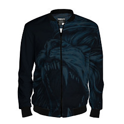 Бомбер мужской Zenit lion dark theme, цвет: 3D-черный