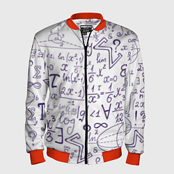 Бомбер мужской МАТЕМАТИЧЕСКИЕ ФОРМУЛЫ НАУКА, цвет: 3D-красный