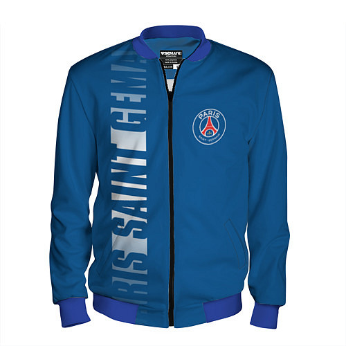 Мужской бомбер PSG PARIS SAINT GERMAIN WHITE LINE SPORT / 3D-Синий – фото 1