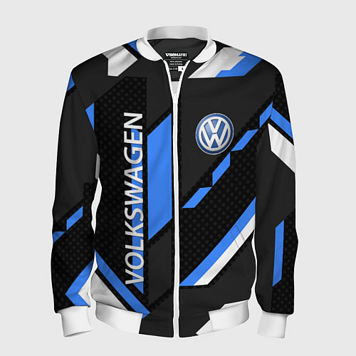 Мужской бомбер VOLKSWAGEN GEOMETRY SPORT / 3D-Белый – фото 1