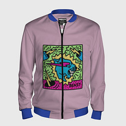 Мужской бомбер Mr Beast Drawing Full Print