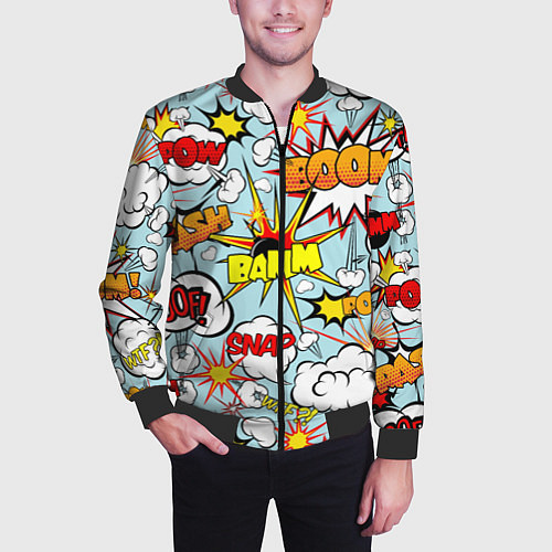Мужской бомбер BoOMbiT / 3D-Черный – фото 3