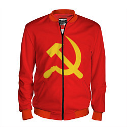 Бомбер мужской Красный Советский союз, цвет: 3D-красный